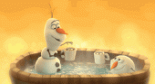 Ода «Его Величеству Сортиру» - снеговик в бане